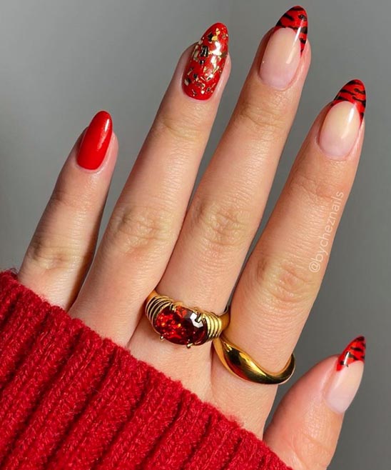 SIMPLE ALMOND SHAPED NAILS