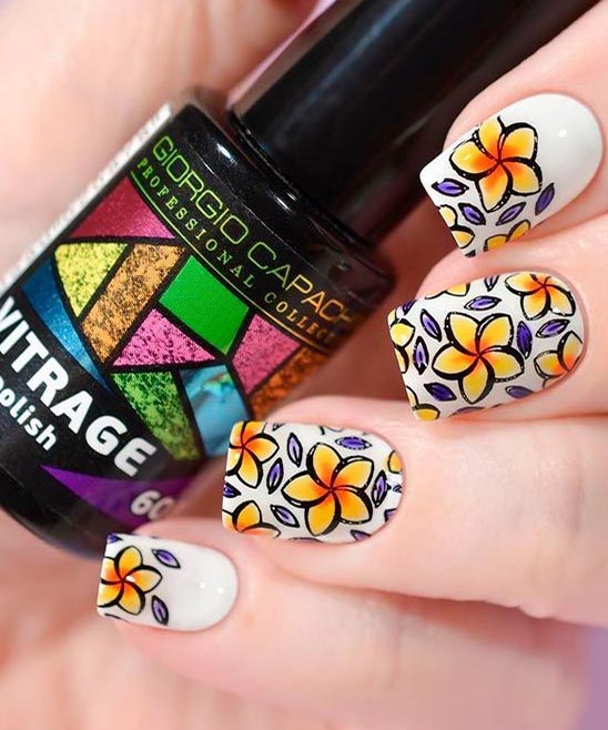 SIMPLE ALMOND SUMMER NAILS