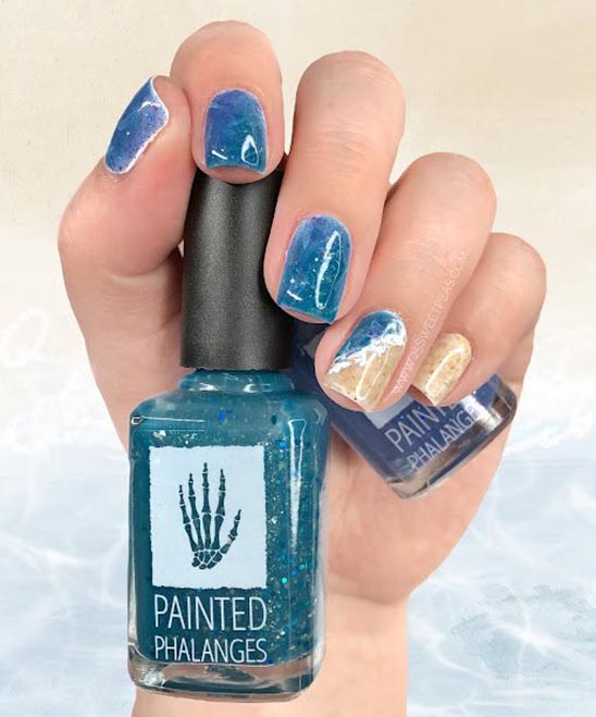 SIMPLE BEACH TOE NAILS