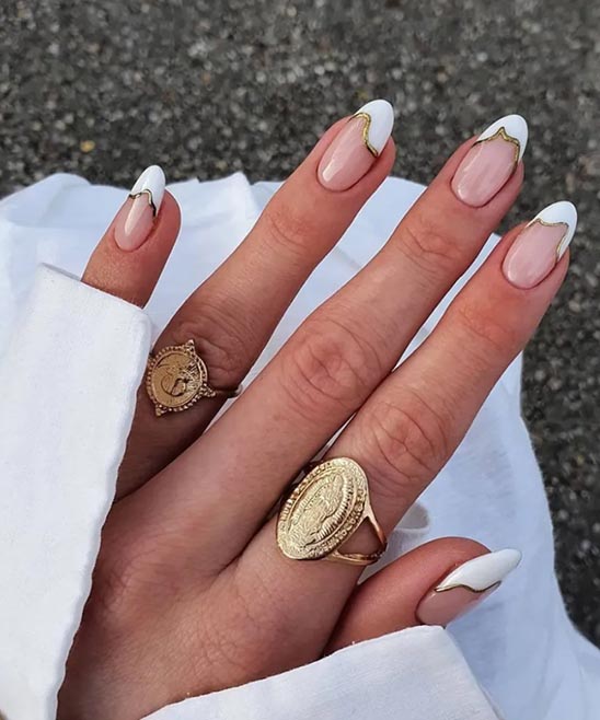 SIMPLE BLACK AND WHITE NAIL DESIGNS