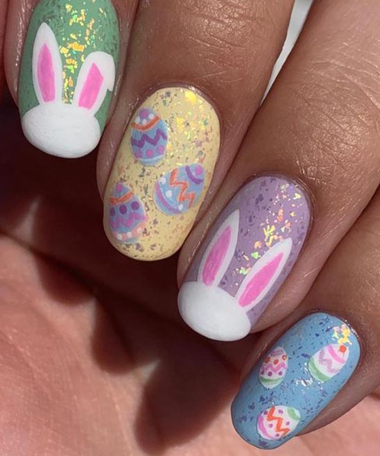 SIMPLE BLUE NAIL DESIGNS