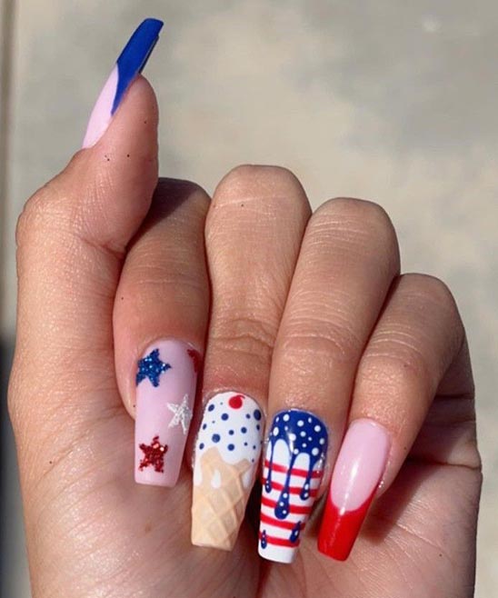 SIMPLE BLUE NAIL DESIGNS