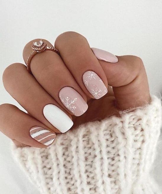 SIMPLE CHRISTMAS NAIL DESIGNS FOR SHORT NAILS