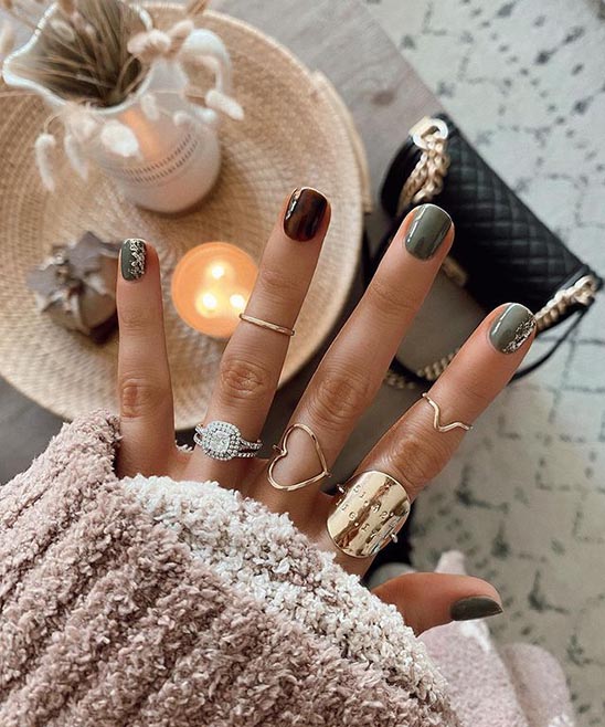 SIMPLE CLASSY FALL NAILS