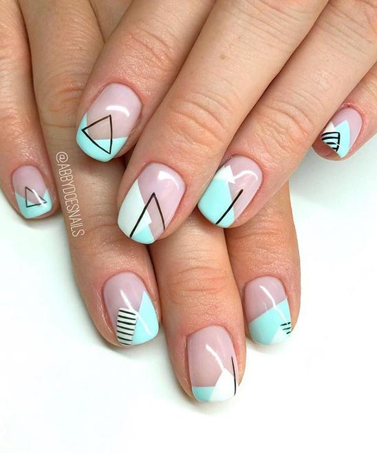 SIMPLE CLASSY SHORT NAIL DESIGNS