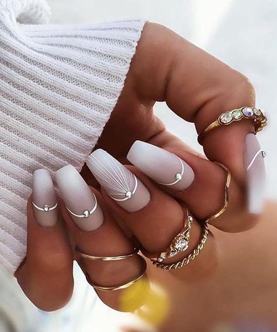 SIMPLE CLASSY WEDDING NAILS