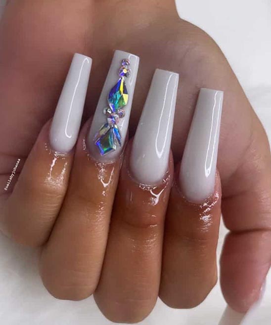 SIMPLE COFFIN NAIL DESIGNS