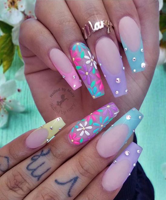 SIMPLE CUTE ACRYLIC NAIL IDEAS