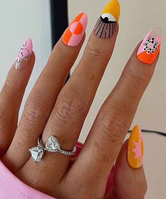 SIMPLE DIAMOND NAIL DESIGN