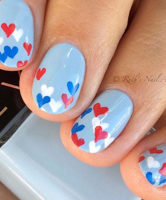 SIMPLE DIAMOND NAIL DESIGN