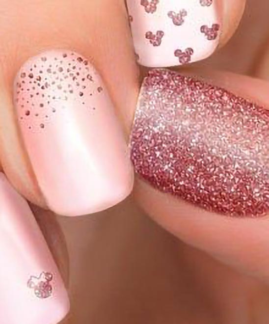 SIMPLE DISNEY ACRYLIC NAILS