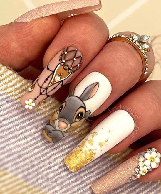 SIMPLE DISNEY INSPIRED NAILS