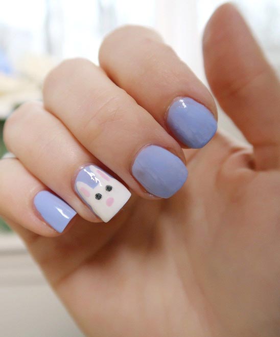 SIMPLE EASTER ACRYLIC NAILS