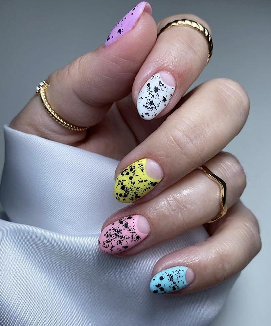 SIMPLE EASTER EGG NAILS