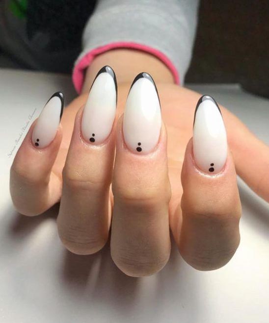 SIMPLE EASY BLACK AND WHITE CAT NAIL DESIGNS