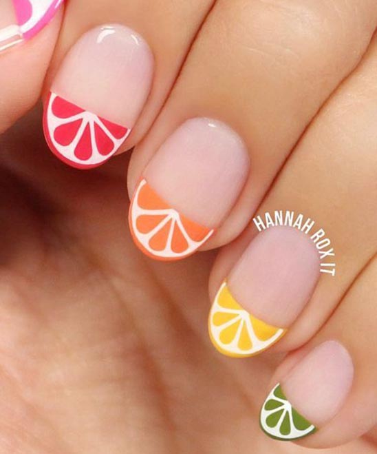 SIMPLE EASY SUMMER NAILS