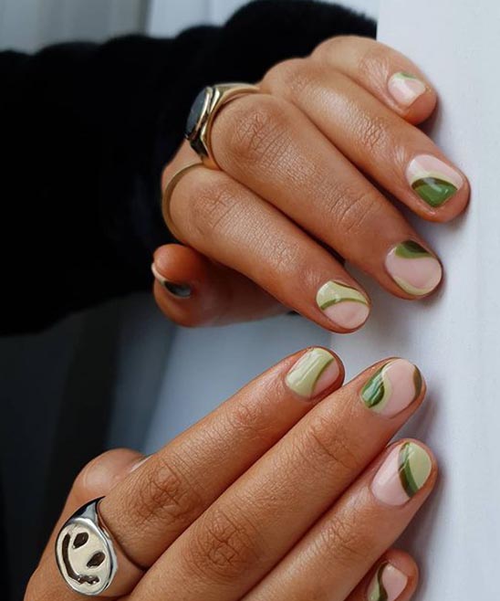 SIMPLE FALL ACRYLIC NAIL DESIGNS