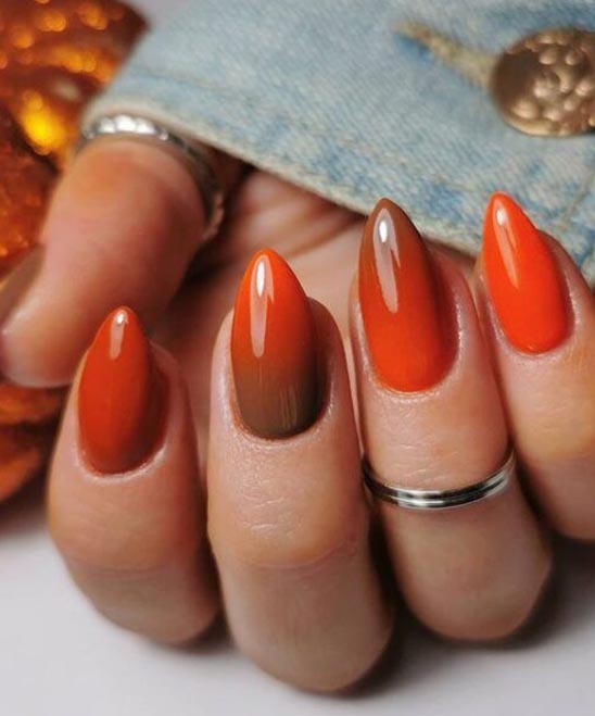 SIMPLE FALL ACRYLIC NAIL IDEAS