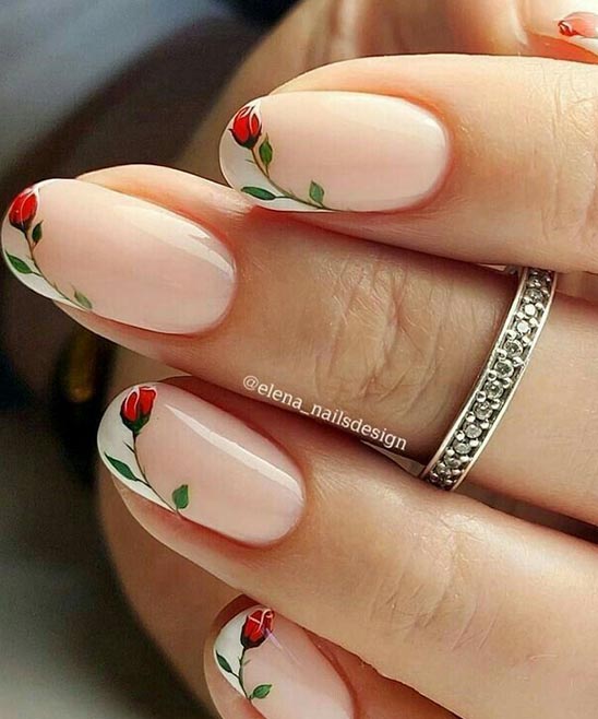 SIMPLE FALL ACRYLIC NAILS