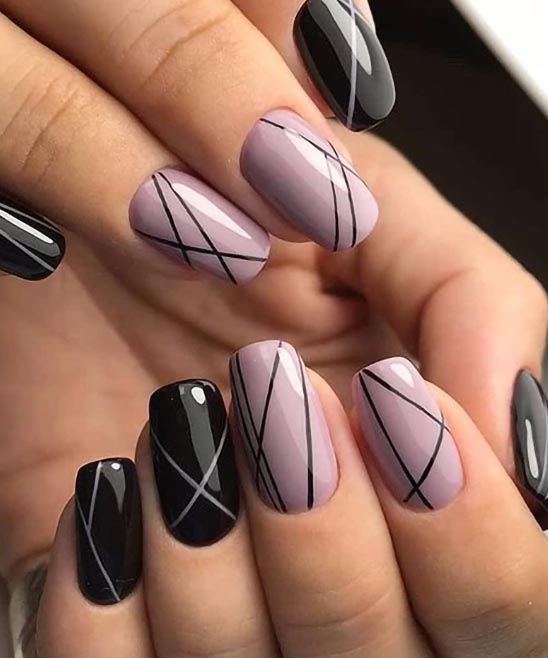 SIMPLE FALL ALMOND NAILS