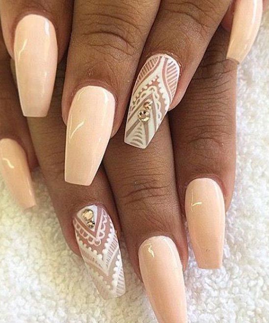 50+ Simple Coffin Nail Designs (2024) TailoringinHindi