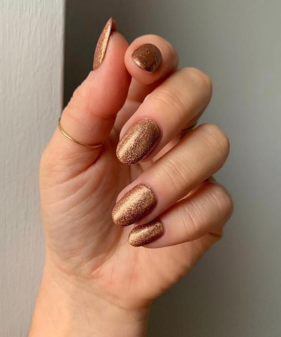 SIMPLE FALL DIP NAILS
