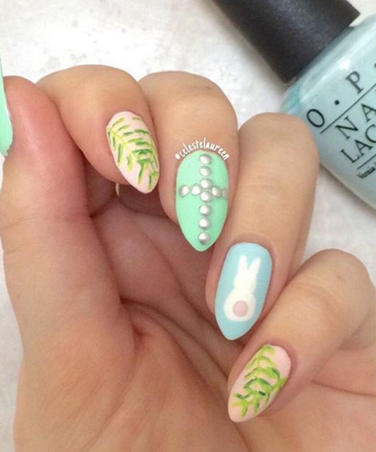 SIMPLE FALL NAIL DESIGN