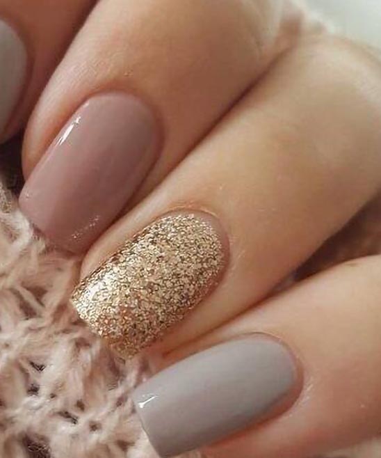 SIMPLE FALL NAIL DESIGN