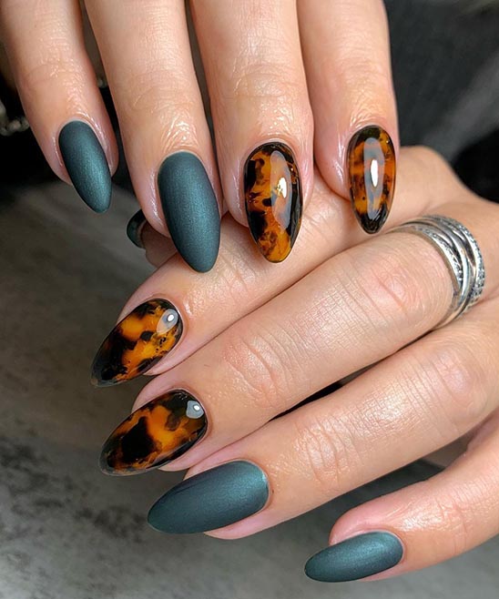 SIMPLE FALL NAIL DESIGNS FOR SHORT NAILS