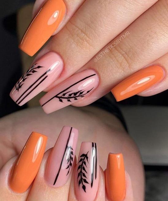 SIMPLE FALL NAIL INSPO