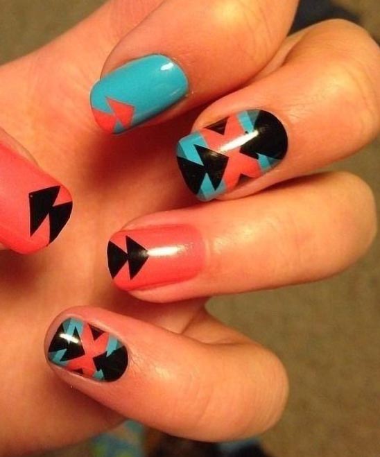 SIMPLE FALL NAILS SHORT