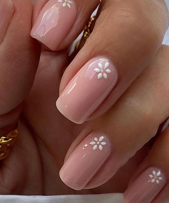 SIMPLE FLOWER DESIGN FOR NAILS