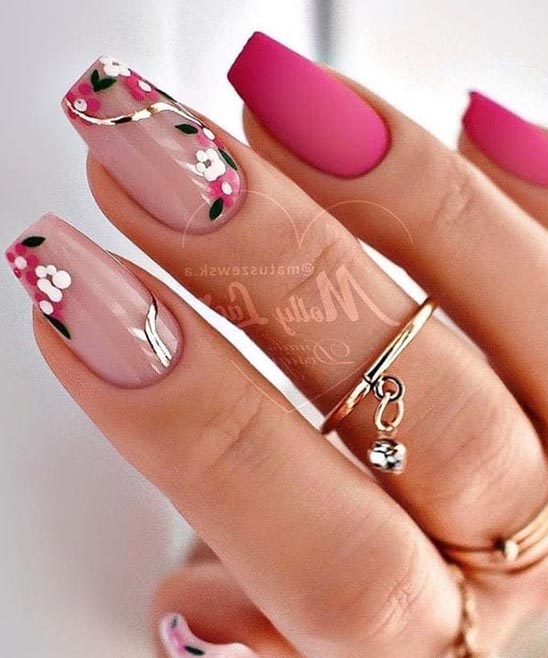 SIMPLE FLOWER DESIGNS FOR NAILS