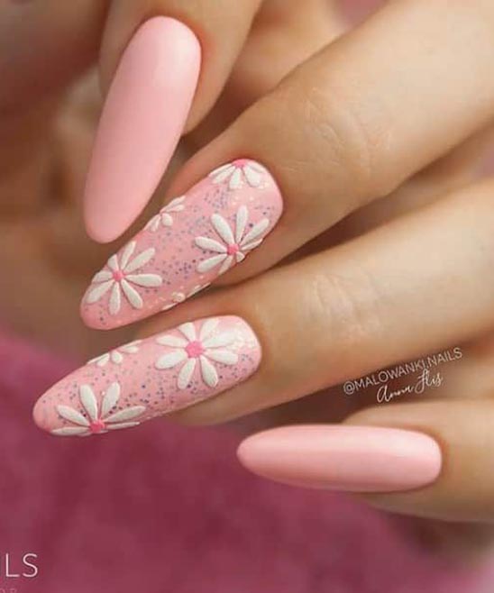 SIMPLE FLOWER NAIL ART DESIGN