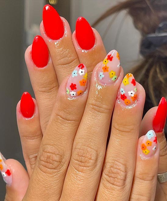 SIMPLE FLOWER NAIL DESIGNS