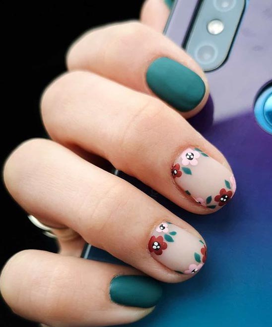 SIMPLE FLOWER NAIL DESIGNS FOR SHORT NAILS