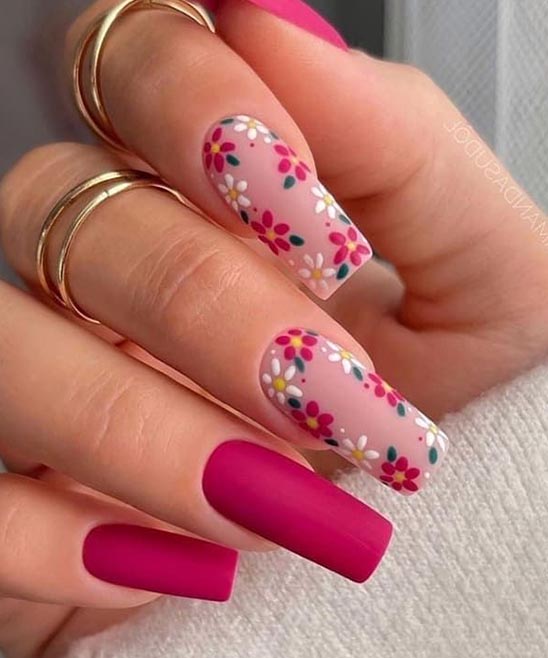 SIMPLE FLOWER NAIL POLISH DESIGNS