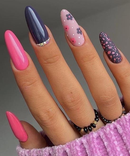 SIMPLE FLOWER NAILS DESIGN