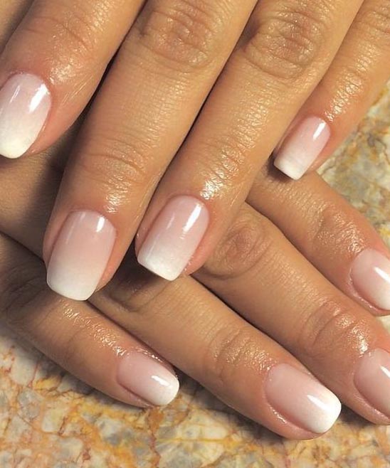 SIMPLE GEL WEDDING NAILS