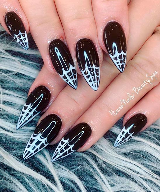 SIMPLE HALLOWEEN GEL NAIL DESIGNS