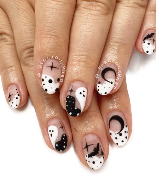 SIMPLE HALLOWEEN GEL NAILS