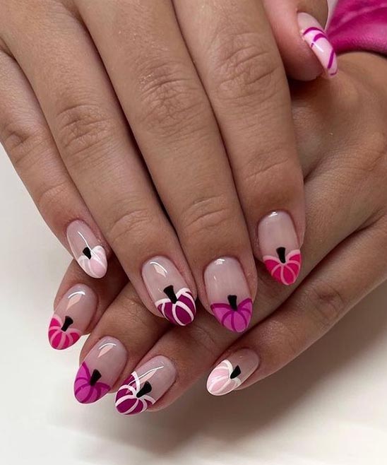 SIMPLE HALLOWEEN NAILS SHORT