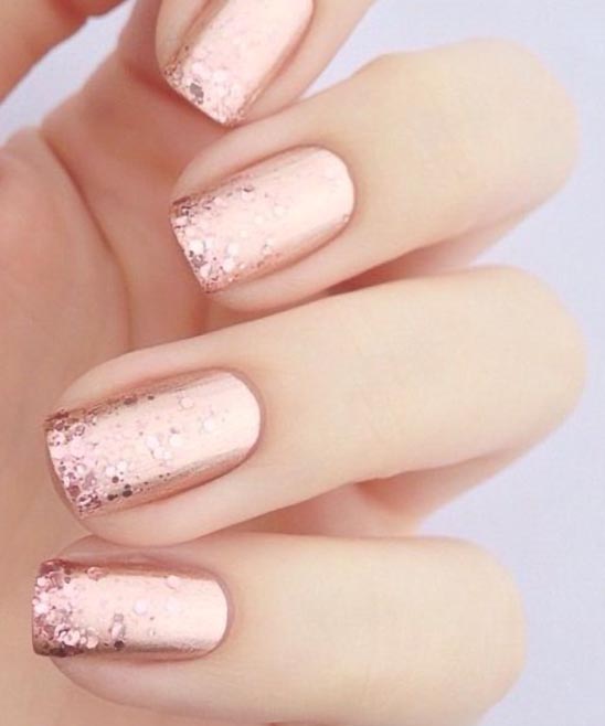 SIMPLE NAIL DESIGN WITH RHINESTONES