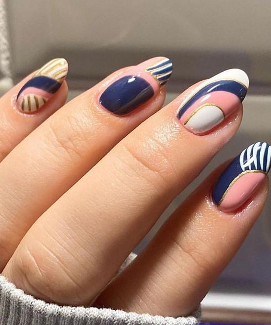 SIMPLE SHORT BLACK NAIL DESIGNS