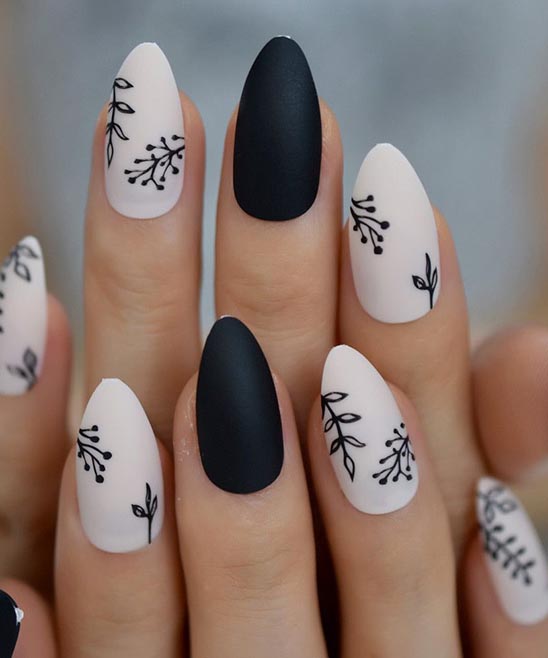 SIMPLE NAIL FLOWER DESIGN