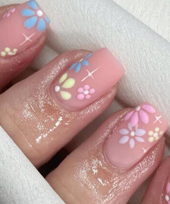 SIMPLE NAIL FLOWER DESIGNS