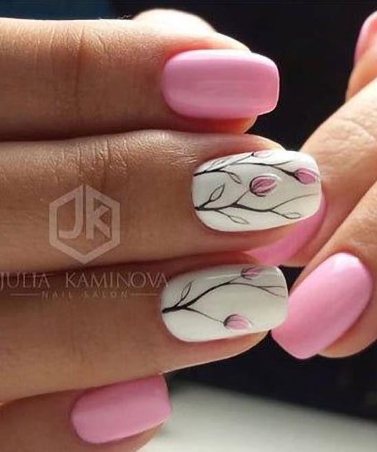 SIMPLE RED AND BLACK NAIL DESIGNS