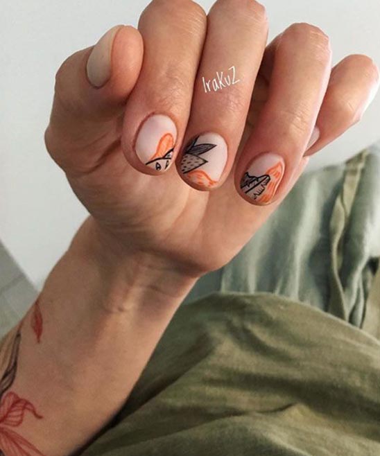 SIMPLE RED VALENTINES NAILS