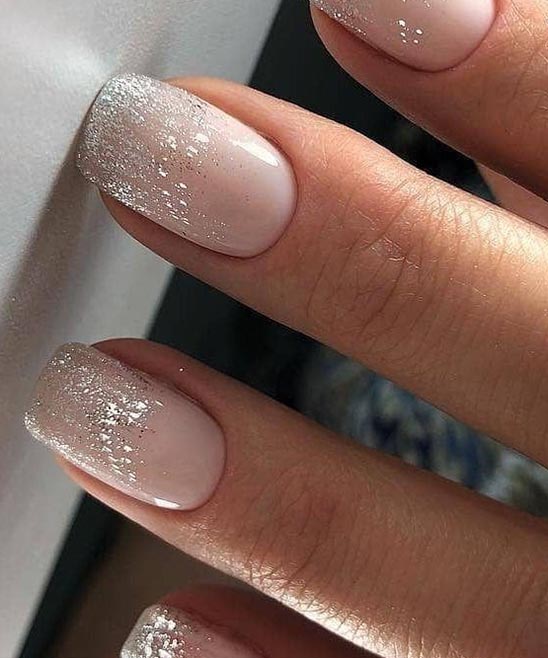 SIMPLE RHINESTONE WEDDING NAILS
