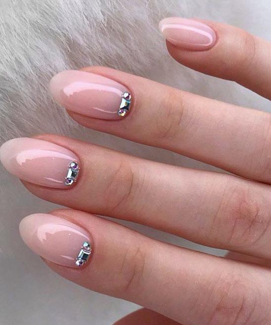 SIMPLE RHINESTONES NAIL DESIGNS